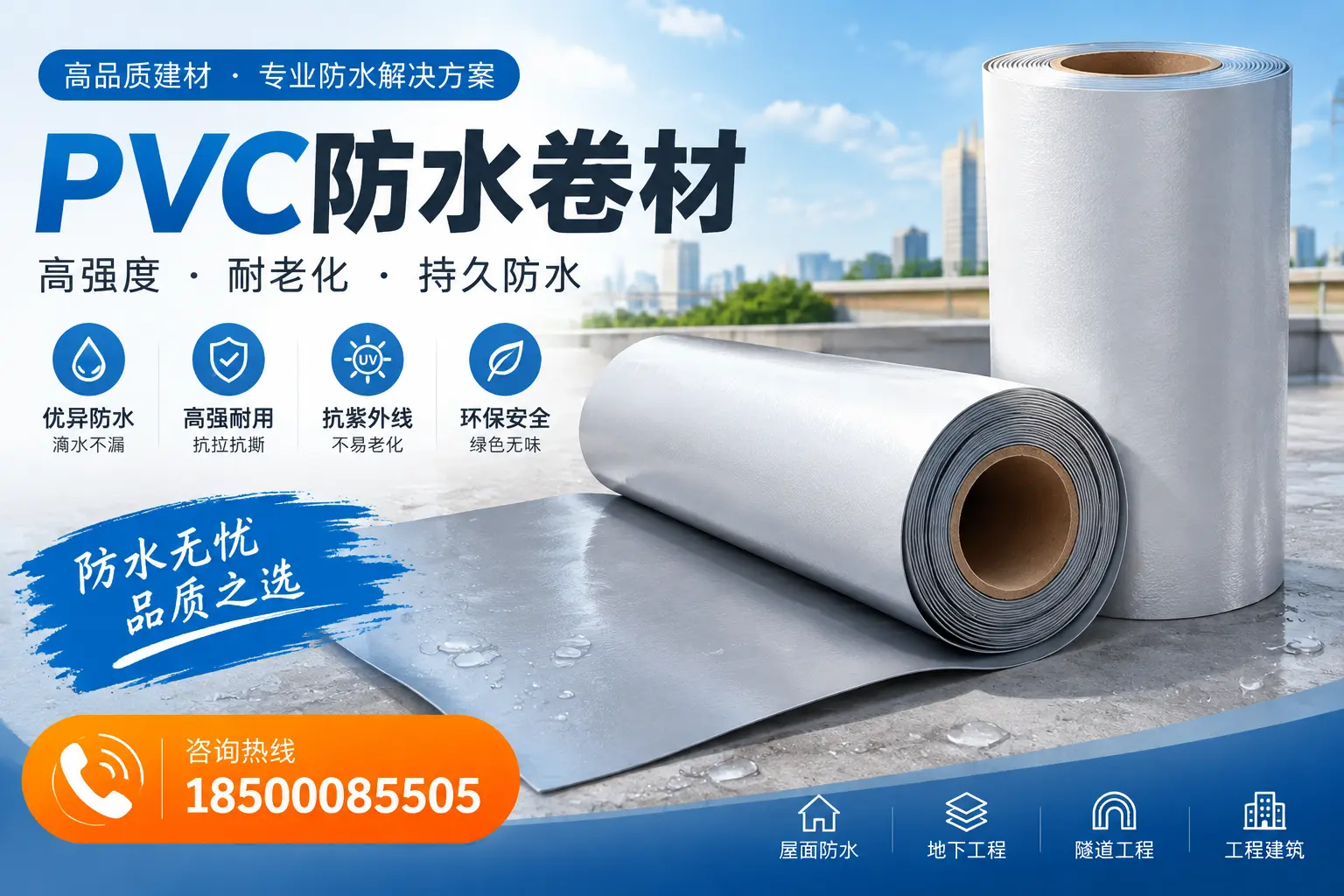 PVC防水卷材的使用寿命与维护周期，适合海北业主参考