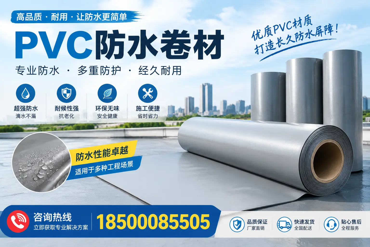 什么是pvc防水卷材？海北消费者需了解的基础知识