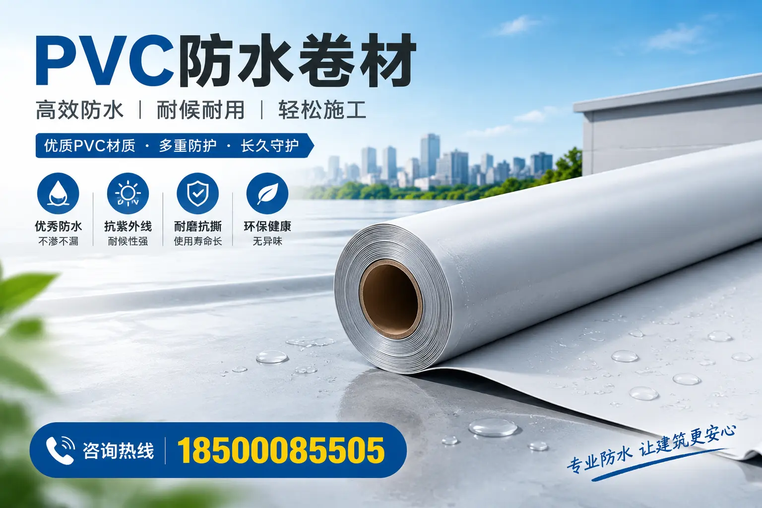 选择PVC防水卷材时需关注的技术参数,海北指南